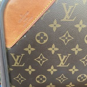 LOUIS VUITTON Monogram Pegase 55 Roller Luggage SuitcaseCanvas WeekendTravel Bag